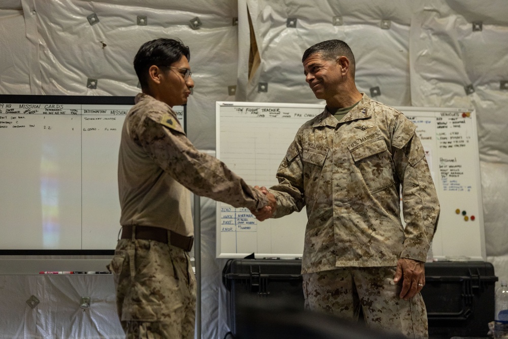 4th MAW Commanding General Visits ITX 3-25