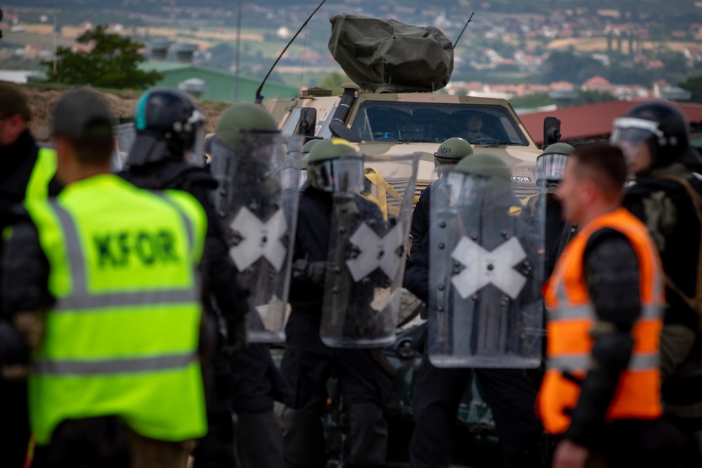 Multinational KFOR soldiers conduct CRC training in Kosovo