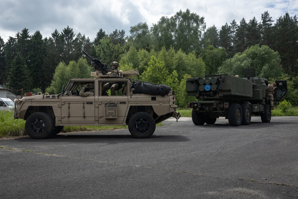 2/14 Marines Operate HIMARS in Poland during BALTOPS 25