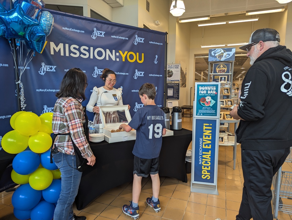 Navy Exchanges host successful Donuts for Dad events