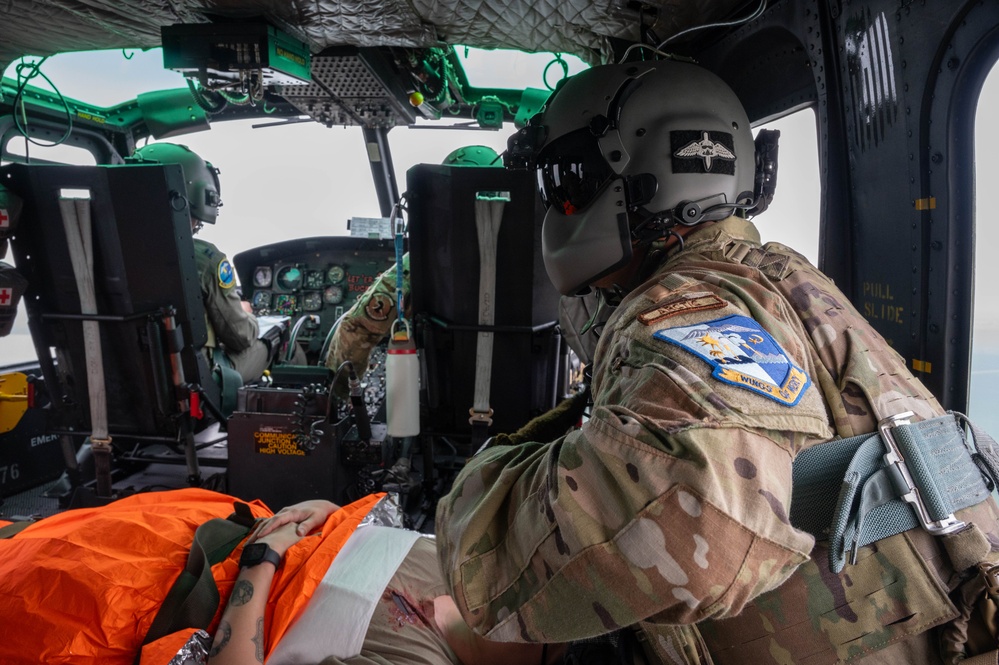 5th Medical Group and 54th Helicopter Squadron sharpen emergency response skills