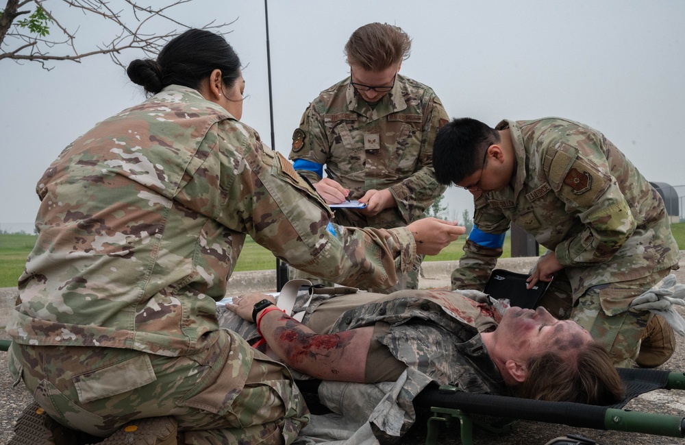 5th Medical Group and 54th Helicopter Squadron sharpen emergency response skills
