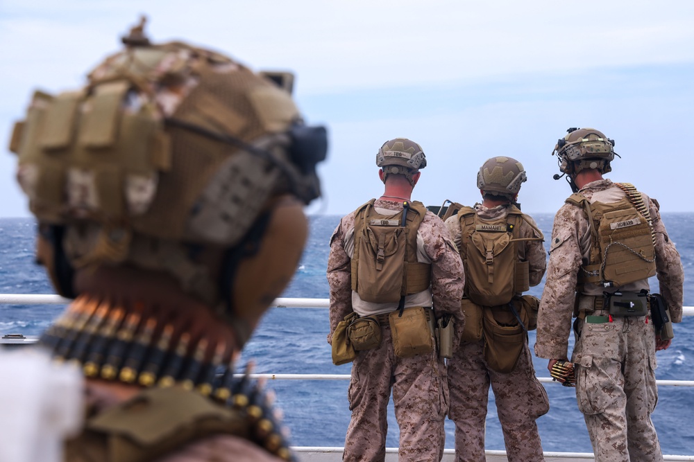 Marine Live-Fire Exercise Aboard USNS Comfort