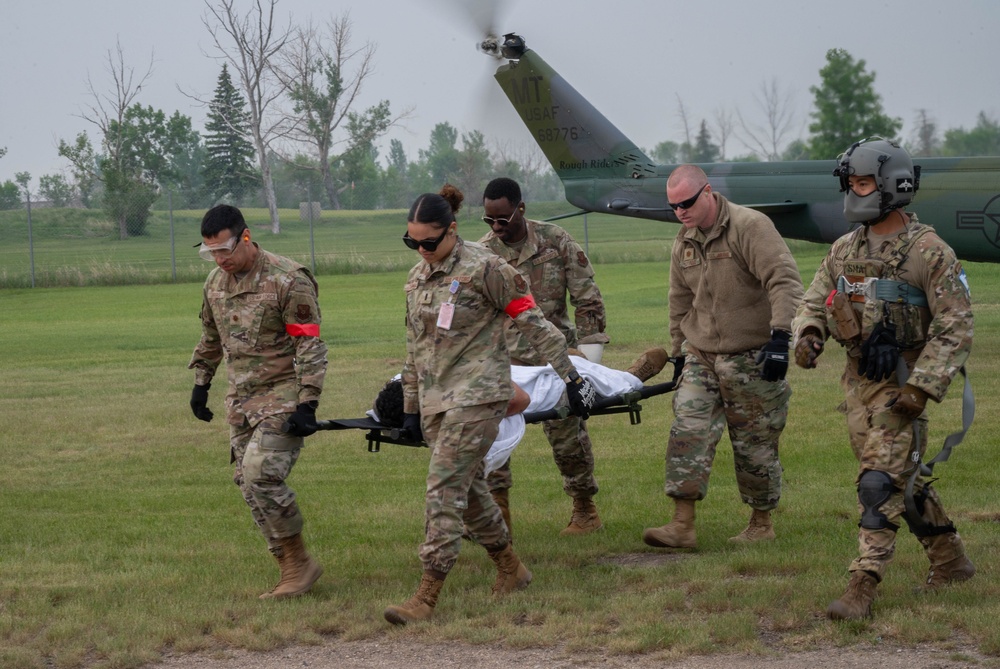 5th Medical Group and 54th Helicopter Squadron sharpen emergency response skills