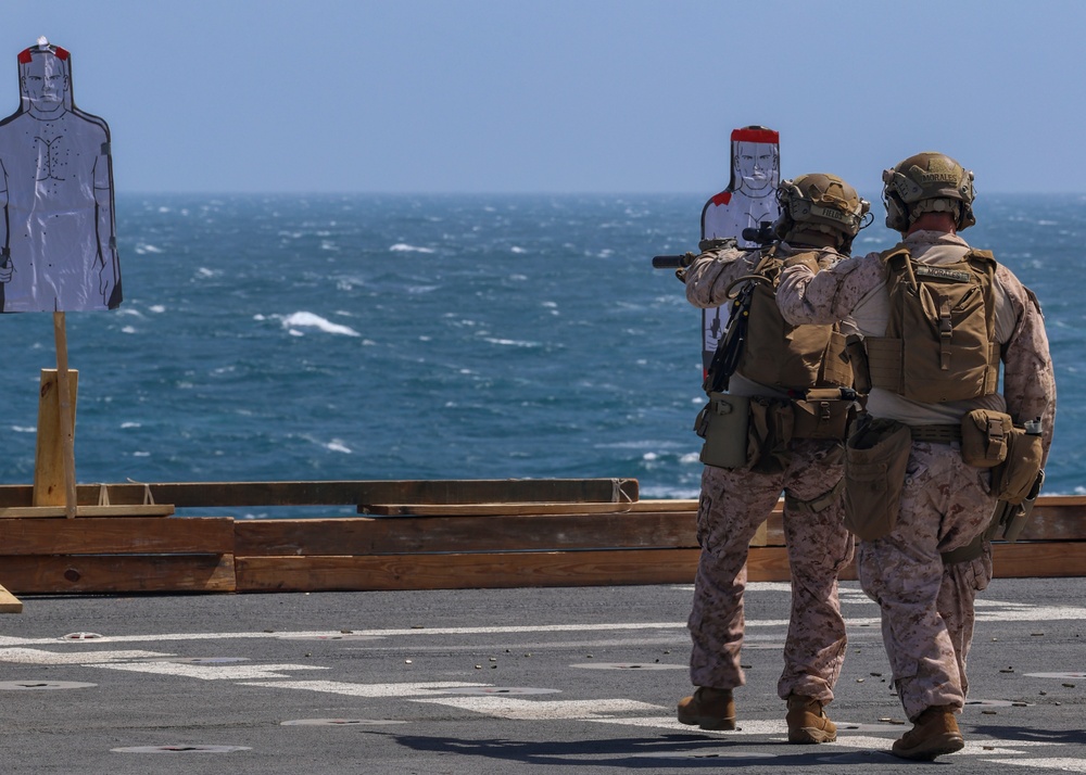 Marine Live-Fire Exercise Aboard USNS Comfort