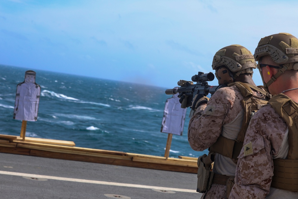 Marine Live-Fire Exercise Aboard USNS Comfort