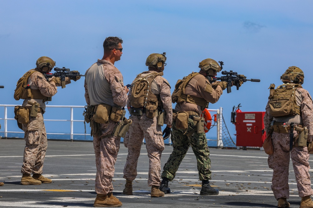 Marine Live-Fire Exercise Aboard USNS Comfort