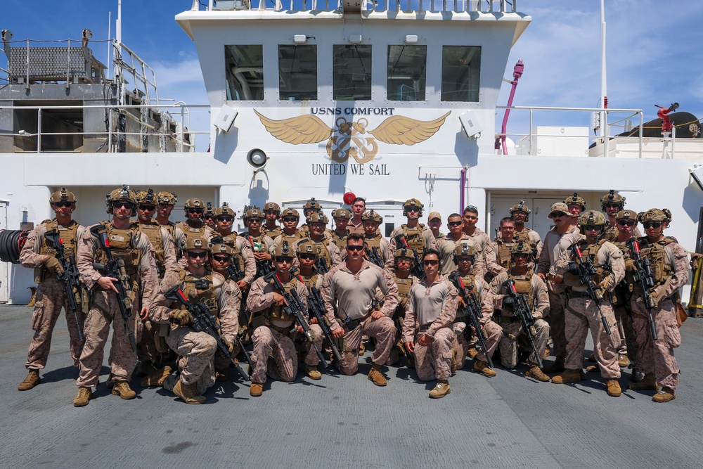 Marine Live-Fire Exercise Aboard USNS Comfort