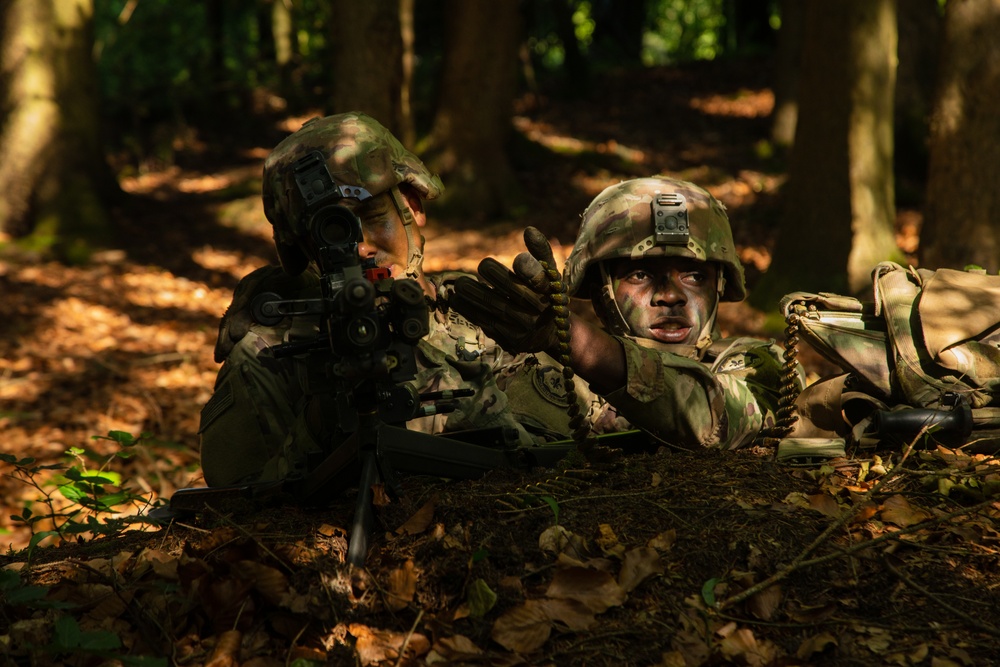 U.S. Soldiers operate offensive and defensive battle lanes during Project Flytrap