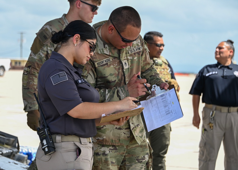 DoD, interagency partners conduct an illegal alien removal flight