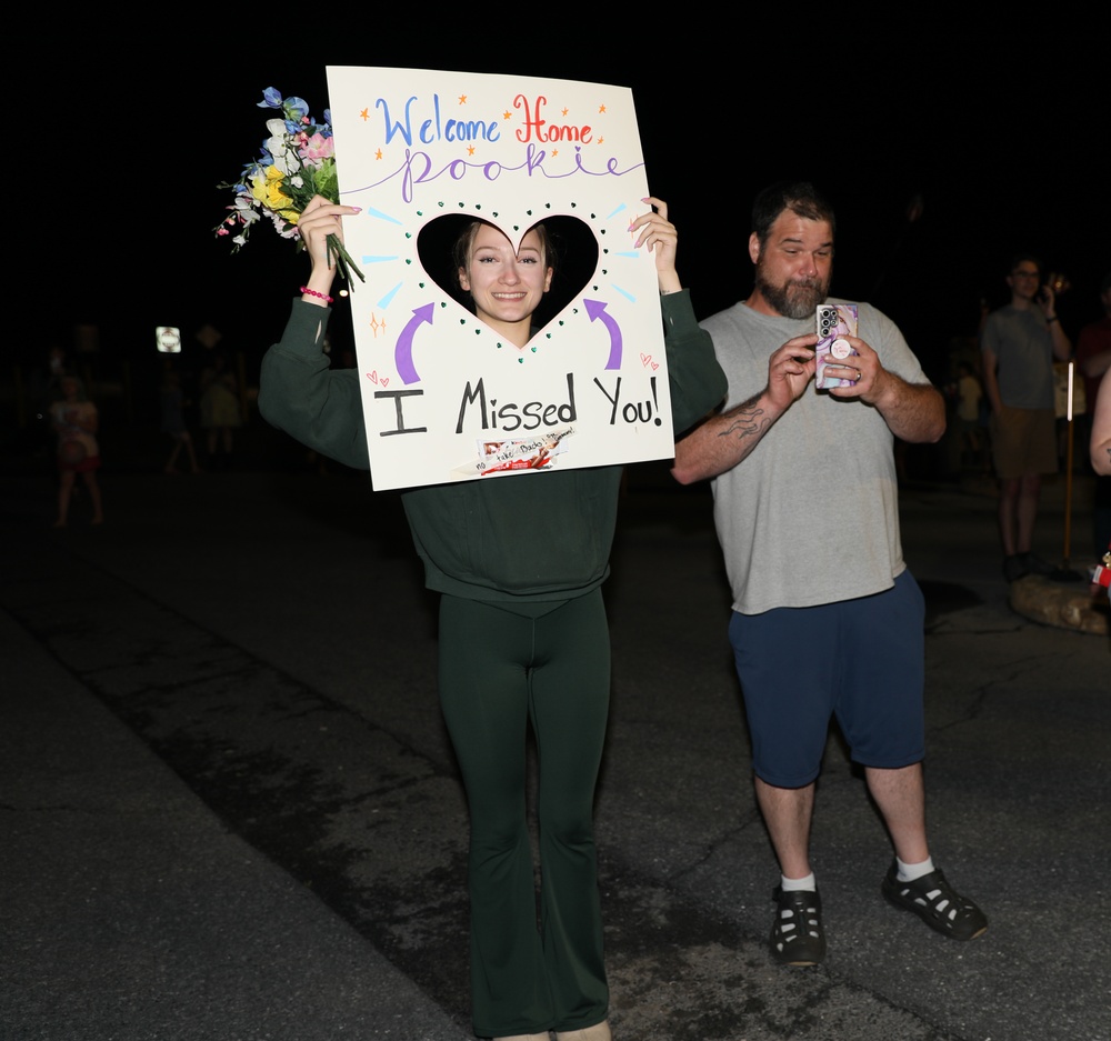 Soldiers assigned to the 56th Stryker Brigade Combat Team Return Home from Germany Deployment