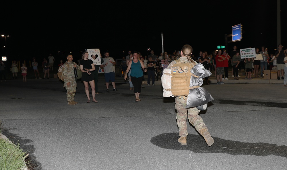 Soldiers assigned to the 56th Stryker Brigade Combat Team Return Home from Germany Deployment