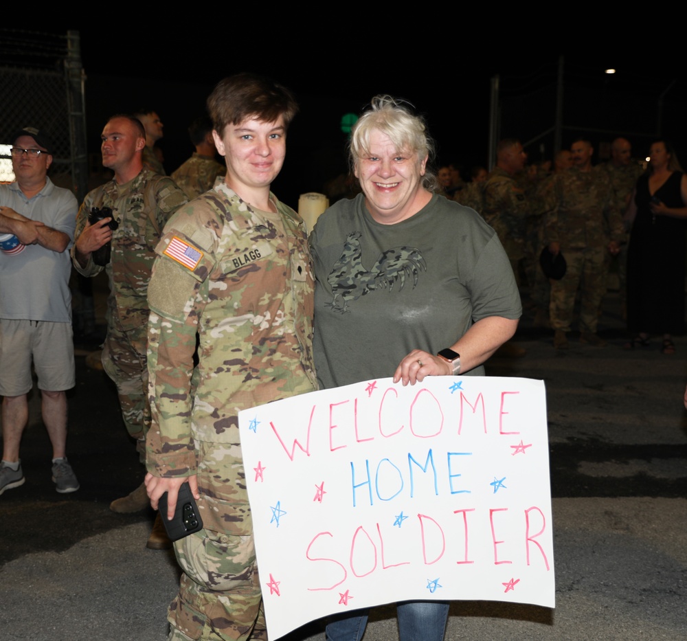 Soldiers assigned to the 56th Stryker Brigade Combat Team Return Home from Germany Deployment