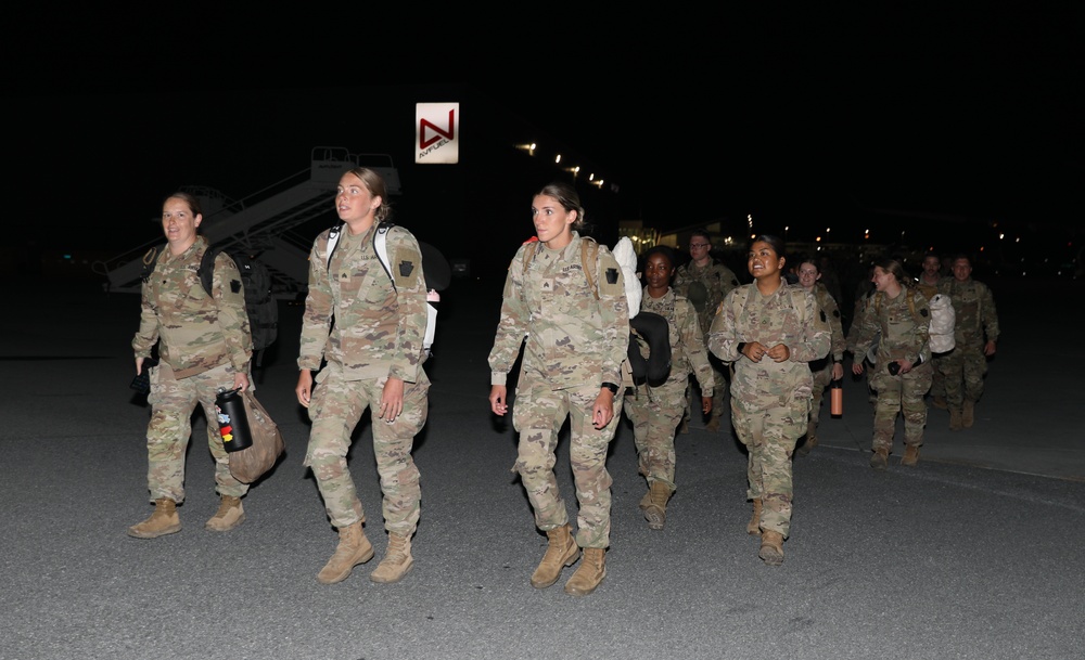 Soldiers assigned to the 56th Stryker Brigade Combat Team Return Home from Germany Deployment