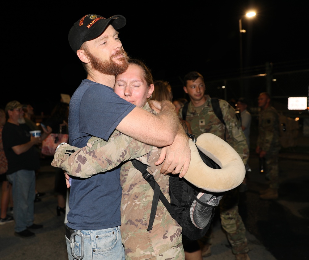 Soldiers assigned to the 56th Stryker Brigade Combat Team Return Home from Germany Deployment