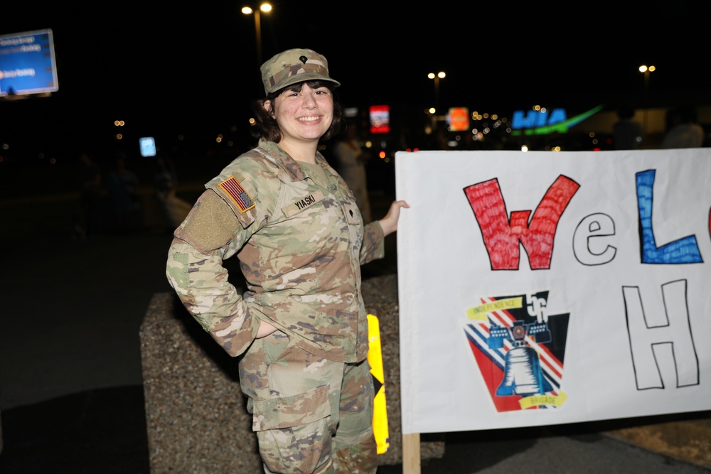 Soldiers assigned to the 56th Stryker Brigade Combat Team Return Home from Germany Deployment