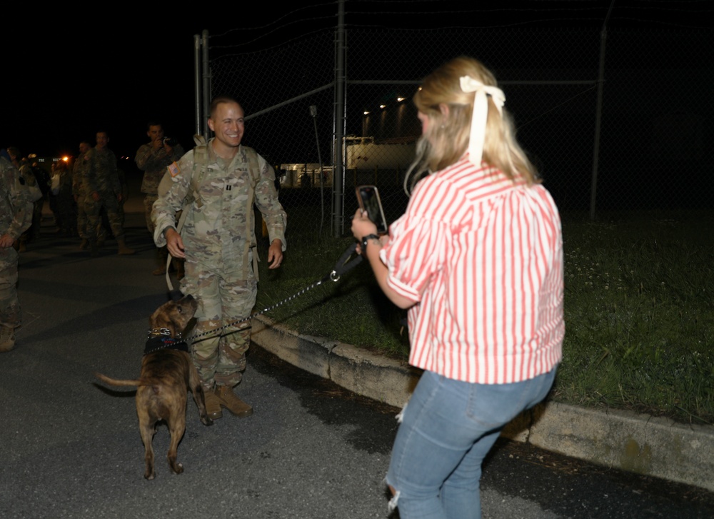Soldiers assigned to the 56th Stryker Brigade Combat Team Return Home from Germany Deployment