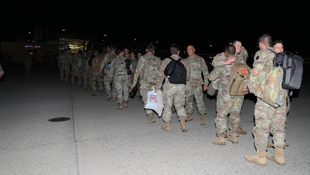 Soldiers assigned to the 56th Stryker Brigade Combat Team Return Home from Germany Deployment