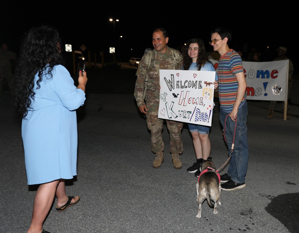 Soldiers assigned to the 56th Stryker Brigade Combat Team Return Home from Germany Deployment