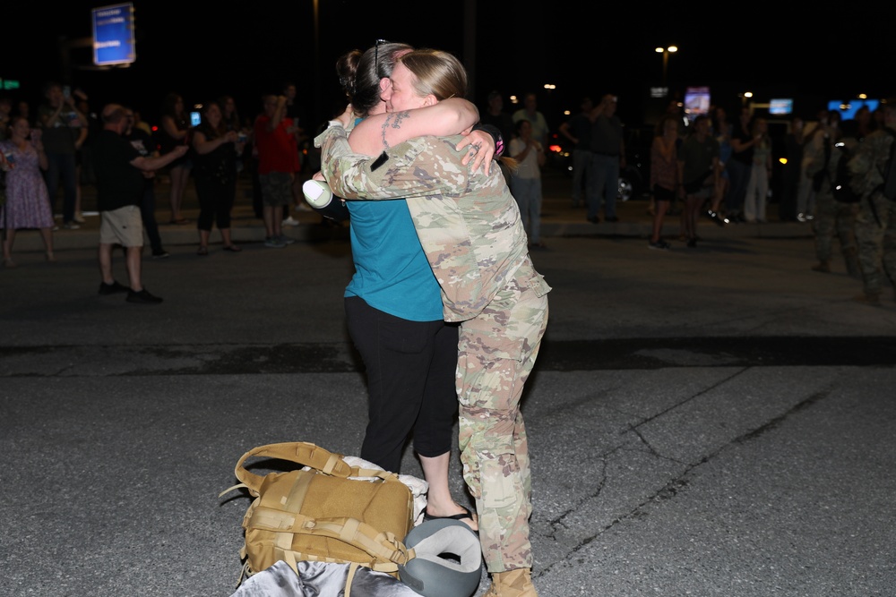 Soldiers assigned to the 56th Stryker Brigade Combat Team Return Home from Germany Deployment