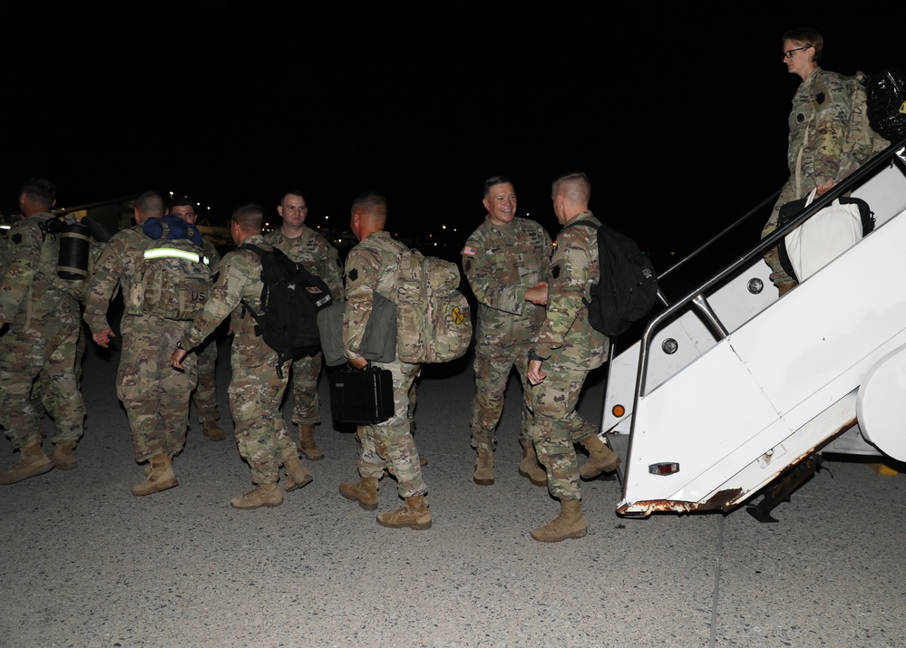 Soldiers assigned to the 56th Stryker Brigade Combat Team Return Home from Germany Deployment