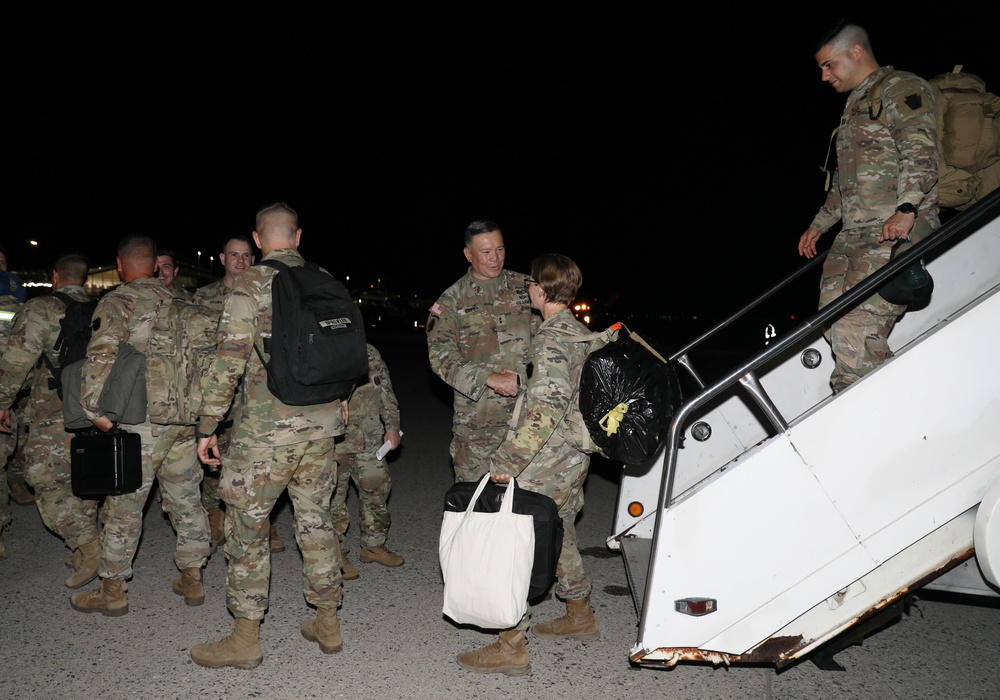 Soldiers assigned to the 56th Stryker Brigade Combat Team Return Home from Germany Deployment