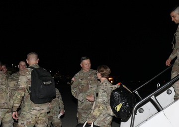 Soldiers assigned to the 56th Stryker Brigade Combat Team Return Home from Germany Deployment