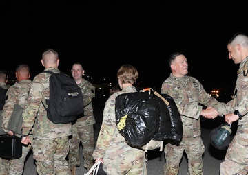Soldiers assigned to the 56th Stryker Brigade Combat Team Return Home from Germany Deployment