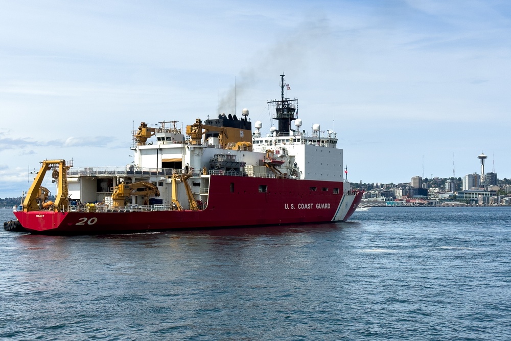 Coast Guard Cutter Healy departs Seattle to conduct Arctic operations