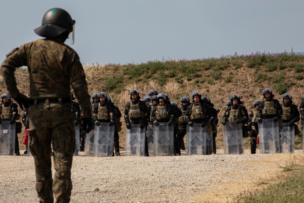 Camp Novo Selo hosts a Crowd Riot Control training event