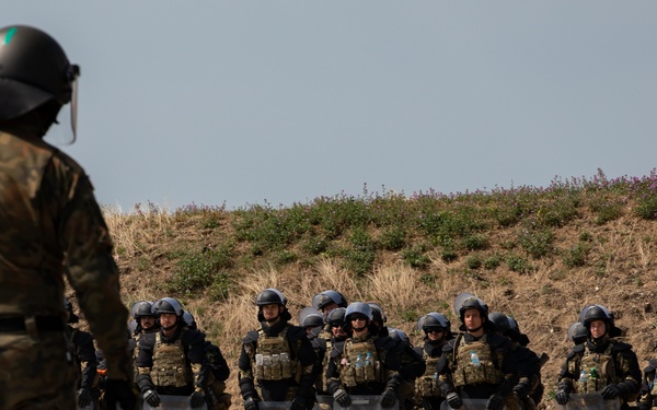 Camp Novo Selo hosts a Crowd Riot Control training event