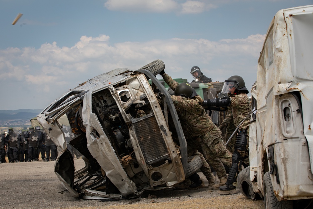 Camp Novo Selo hosts a Crowd Riot Control training event