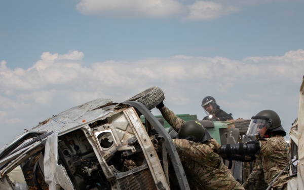 Camp Novo Selo hosts a Crowd Riot Control training event