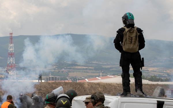 Camp Novo Selo hosts a Crowd Riot Control training event