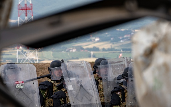 Camp Novo Selo hosts a Crowd Riot Control training event