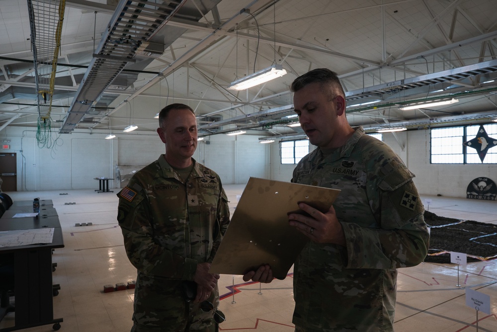 101st Airborne Division leadership visits units supporting southern border mission