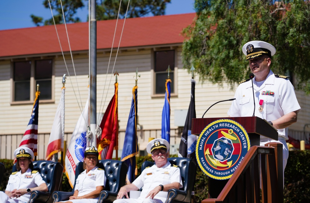 Naval Health Research Center Holds Change of Command Ceremony