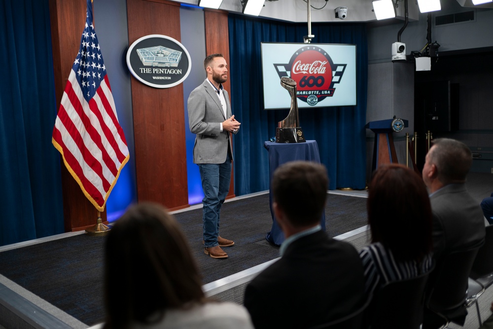 SD Hosts Coca-Cola 600 Winner Ross Chastain at the Pentagon