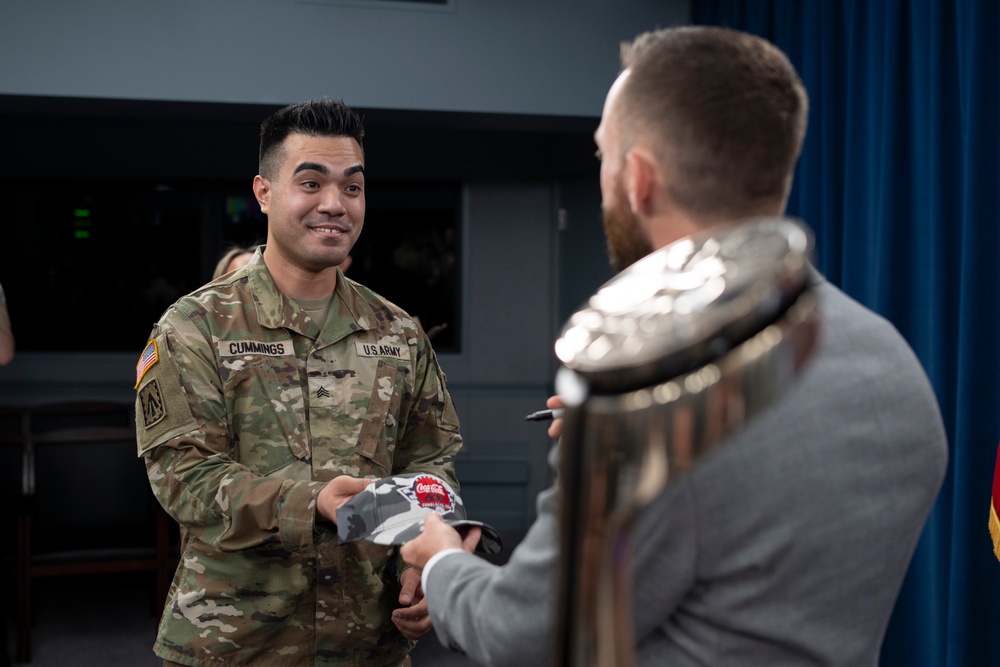 SD Hosts Coca-Cola 600 Winner Ross Chastain at the Pentagon