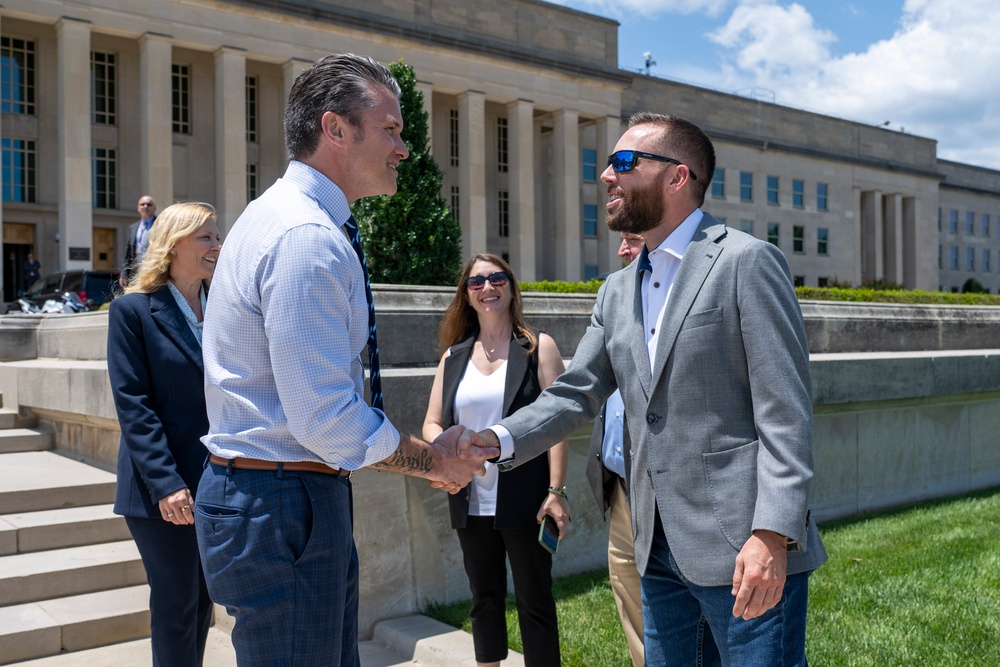 SD Hosts Coca-Cola 600 Winner Ross Chastain at the Pentagon