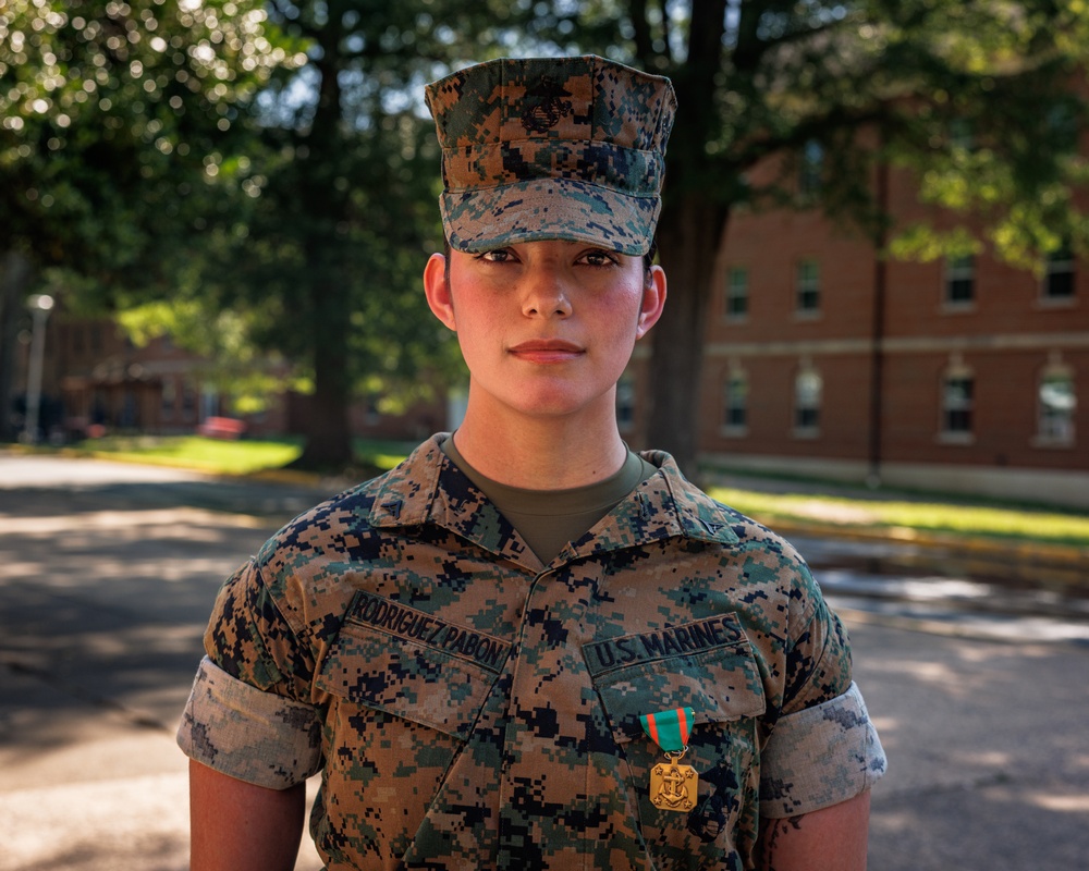 Lance Cpl. Abigail Rodriguezpabon: Quantico Marine awarded for lifesaving actions following major motor vehicle accident