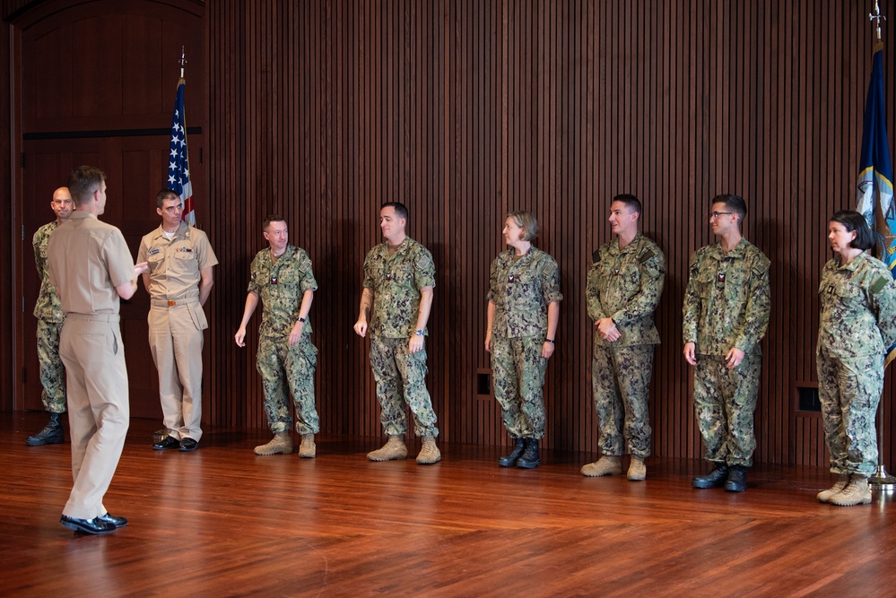 US Navy Band Reenlistment Ceremony