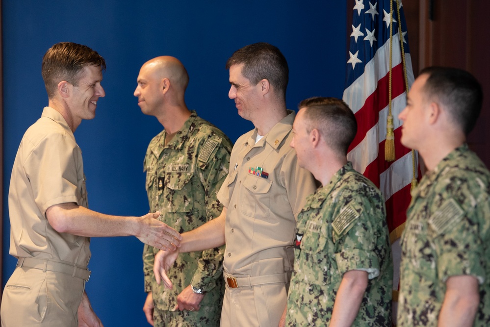 US Navy Band Reenlistment Ceremony