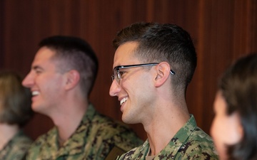 US Navy Band Reenlistment Ceremony