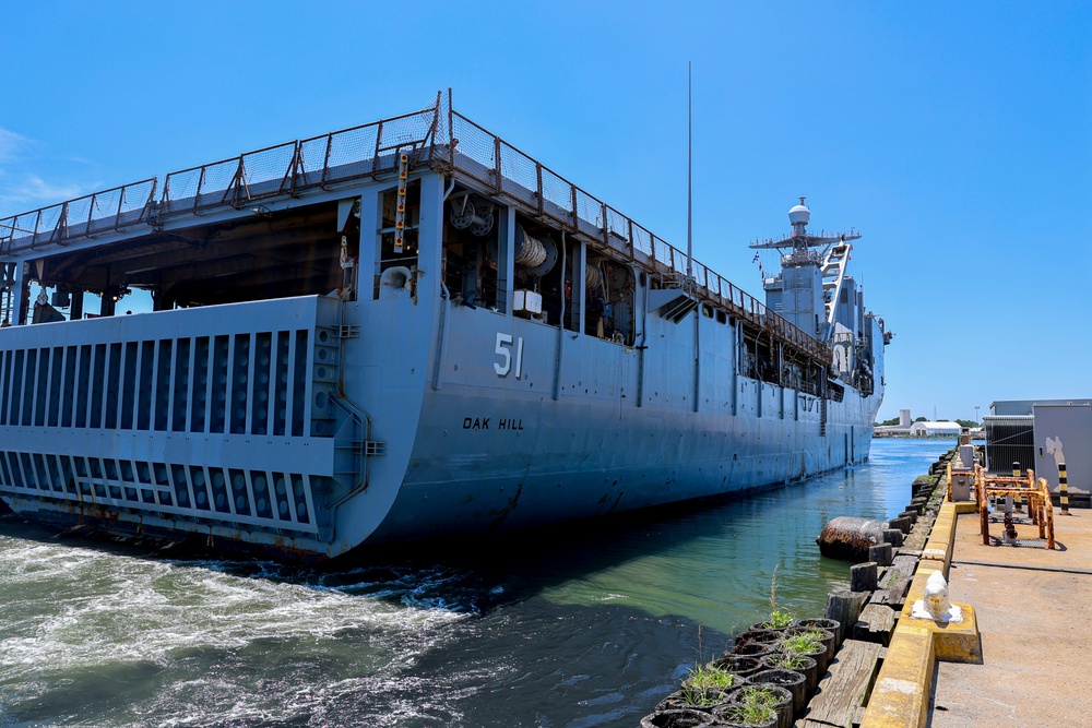 USS Oak Hill Departs in Atlantic Alliance 2025 support of exercise Atlantic Alliance 2025