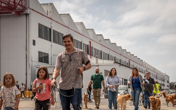 NAVWAR Welcomes Canines at the Office for Team Building and Connection