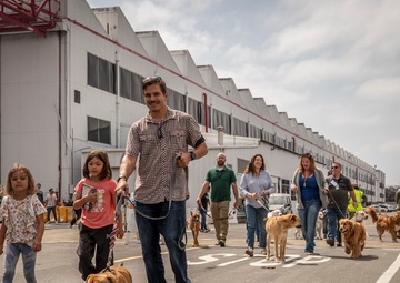 NAVWAR Welcomes Canines at the Office for Team Building and Connection