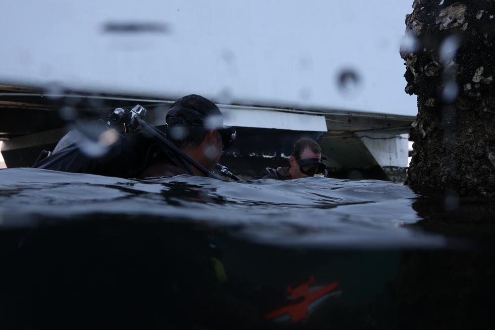 MDSU-1 performs measurement dive on USS Arizona