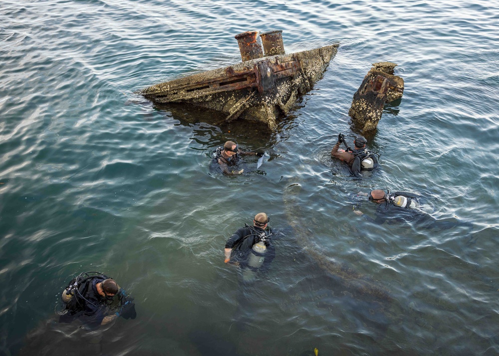 MDSU-1 performs measurement dive on USS Arizona