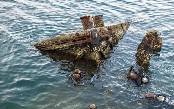 MDSU-1 performs measurement dive on USS Arizona
